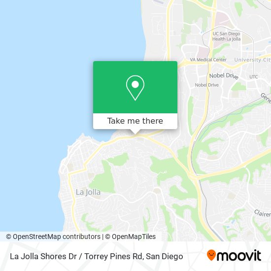 Mapa de La Jolla Shores Dr / Torrey Pines Rd