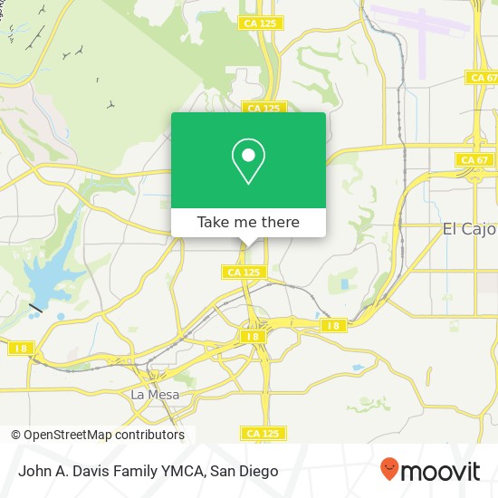 John A. Davis Family YMCA map