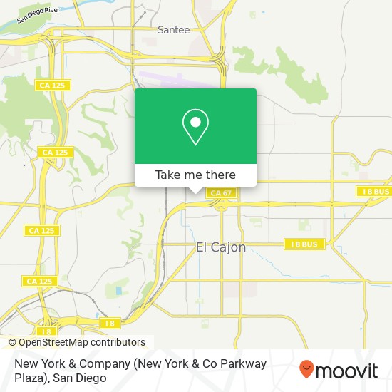 Mapa de New York & Company (New York & Co Parkway Plaza)