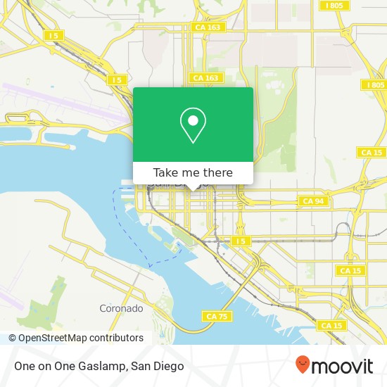 One on One Gaslamp map