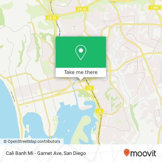 Mapa de Cali Banh Mi - Garnet Ave