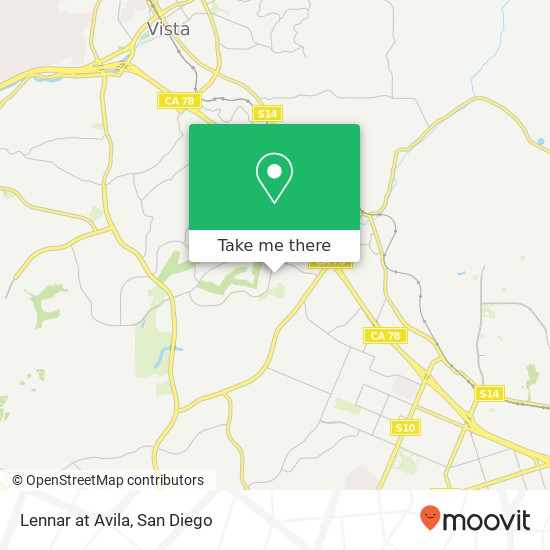 Lennar at Avila map