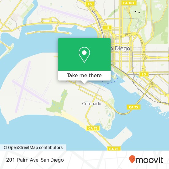 Mapa de 201 Palm Ave