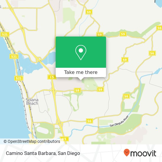 Camino Santa Barbara map