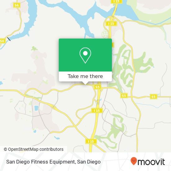 San Diego Fitness Equipment map