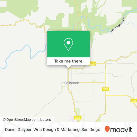 Mapa de Daniel Galyean Web Design & Marketing