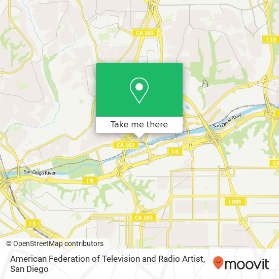 Mapa de American Federation of Television and Radio Artist