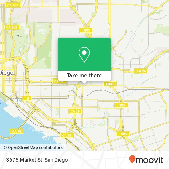 3676 Market St map