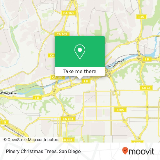 Pinery Christmas Trees map