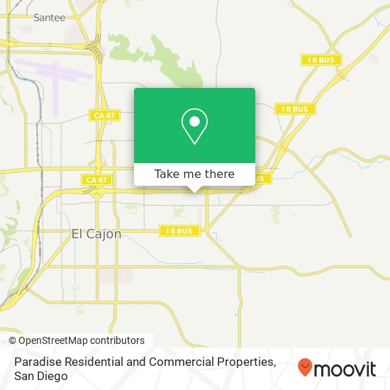 Paradise Residential and Commercial Properties map