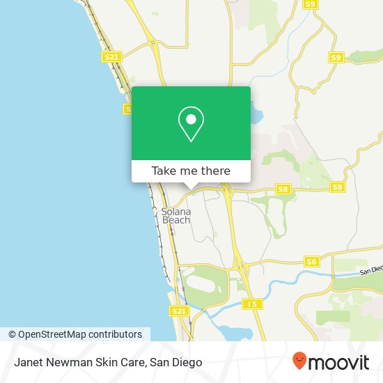 Janet Newman Skin Care map