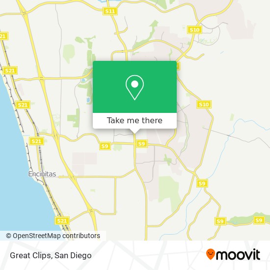 Great Clips map