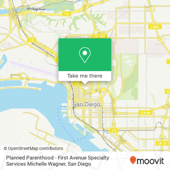 Planned Parenthood - First Avenue Specialty Services Michelle Wagner map