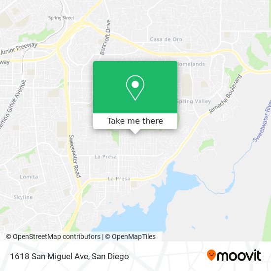 1618 San Miguel Ave map