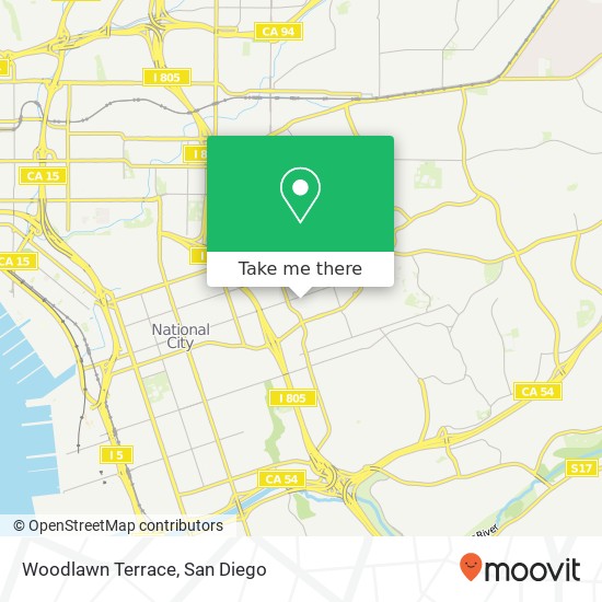 Mapa de Woodlawn Terrace