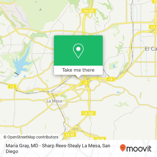 Maria Gray, MD - Sharp Rees-Stealy La Mesa map