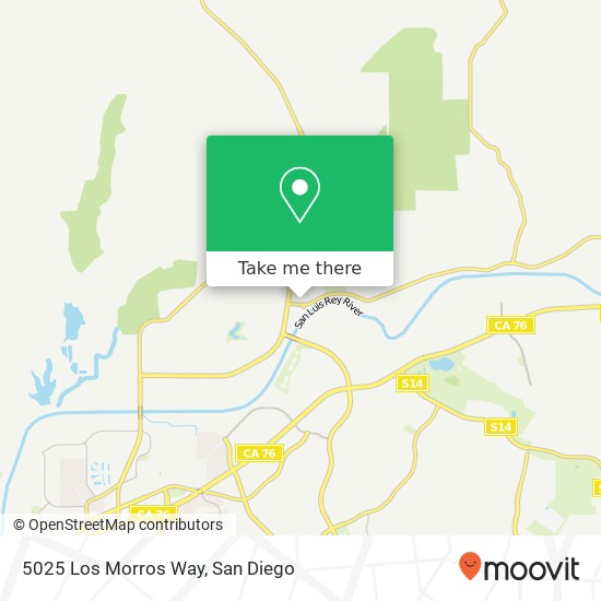 5025 Los Morros Way map