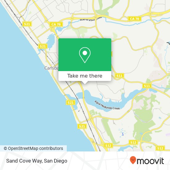 Mapa de Sand Cove Way