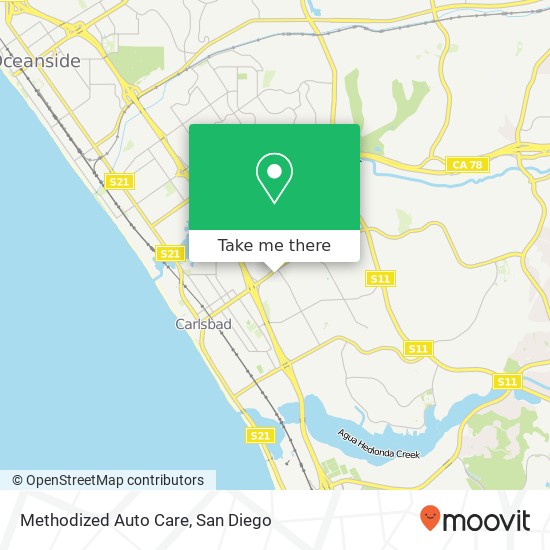 Methodized Auto Care map