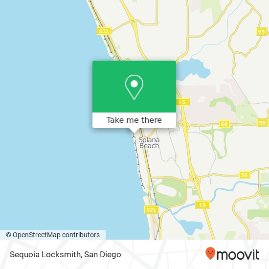 Sequoia Locksmith map