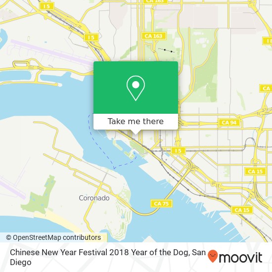 Chinese New Year Festival 2018 Year of the Dog map