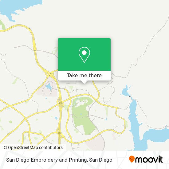 San Diego Embroidery and Printing map