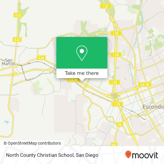 Mapa de North County Christian School