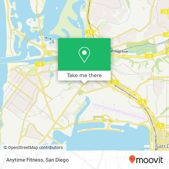 Mapa de Anytime Fitness