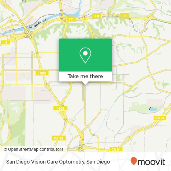 Mapa de San Diego Vision Care Optometry