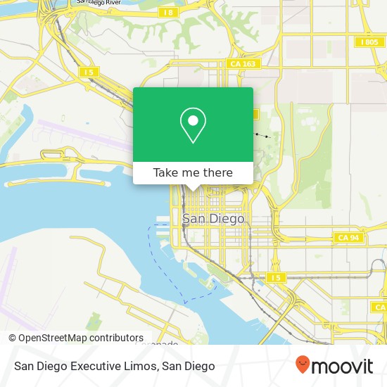 San Diego Executive Limos map