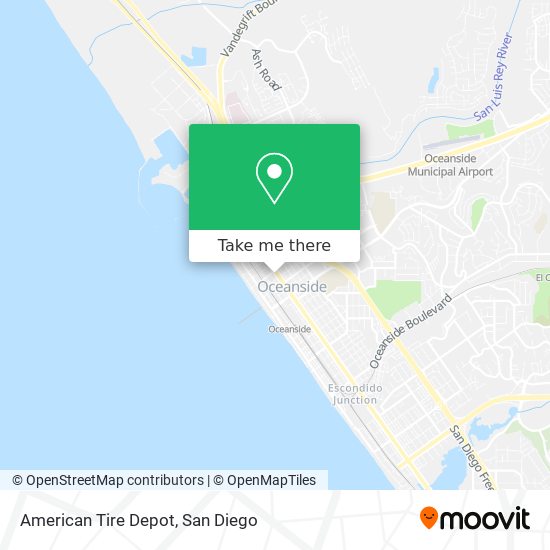 American Tire Depot map