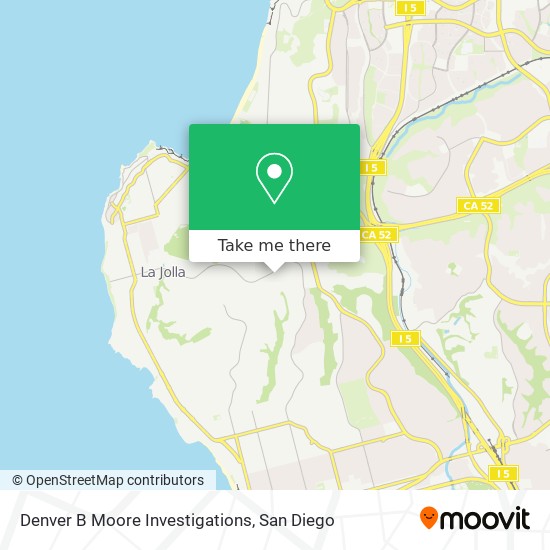 Denver B Moore Investigations map