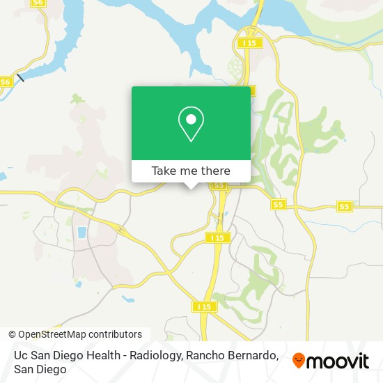 Uc San Diego Health - Radiology, Rancho Bernardo map