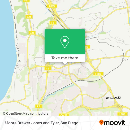 Mapa de Moore Brewer Jones and Tyler