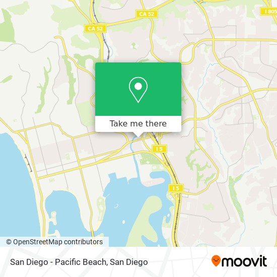 Mapa de San Diego - Pacific Beach