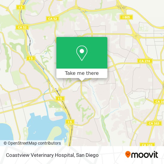 Mapa de Coastview Veterinary Hospital