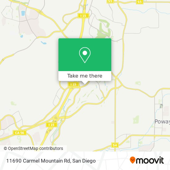Mapa de 11690 Carmel Mountain Rd