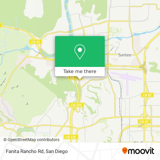 Fanita Rancho Rd map