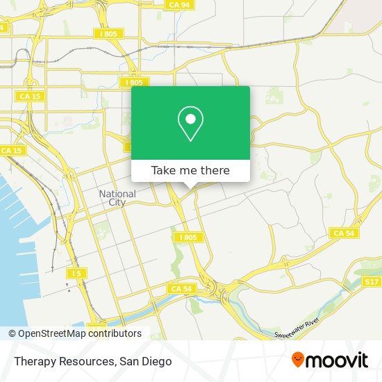 Therapy Resources map