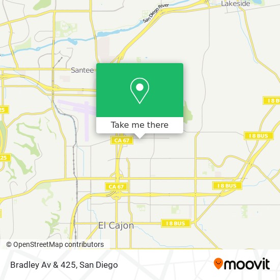 Mapa de Bradley Av & 425
