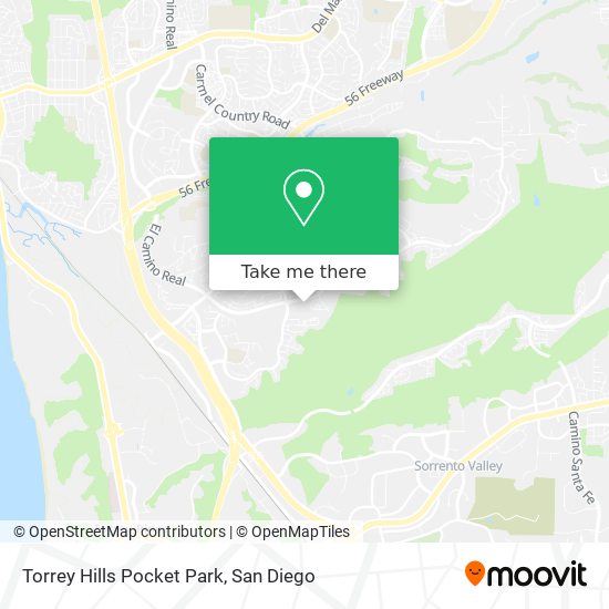 Torrey Hills Pocket Park map