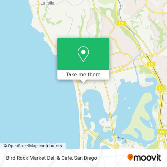 Mapa de Bird Rock Market Deli & Cafe