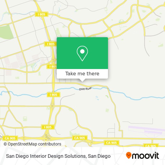 Mapa de San Diego Interior Design Solutions