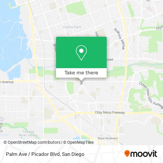 Palm Ave / Picador Blvd map