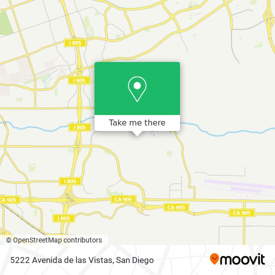 5222 Avenida de las Vistas map