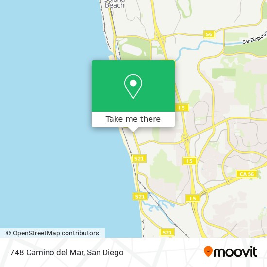 748 Camino del Mar map