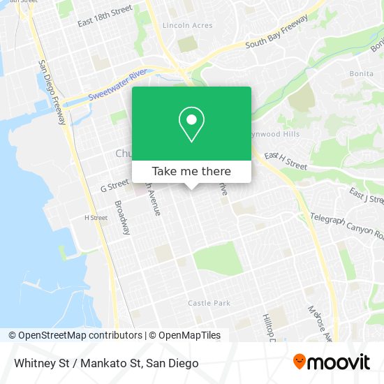 Whitney St / Mankato St map