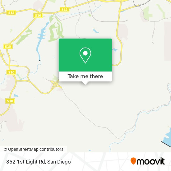 Mapa de 852 1st Light Rd