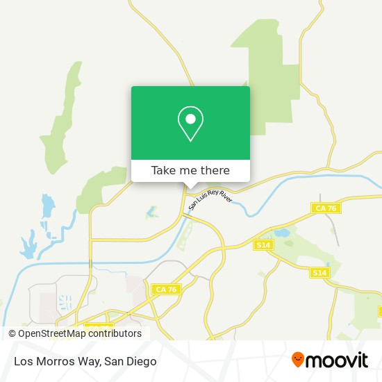 Los Morros Way map