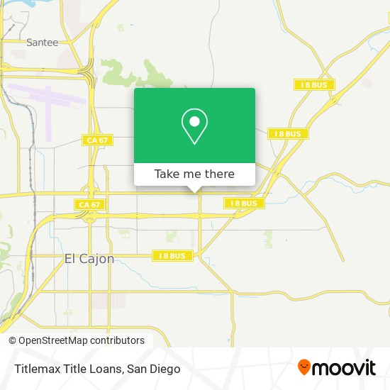 Mapa de Titlemax Title Loans